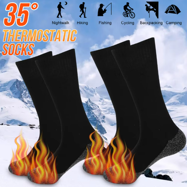 Chaussettes d'Hiver Thermo-Chauffantes