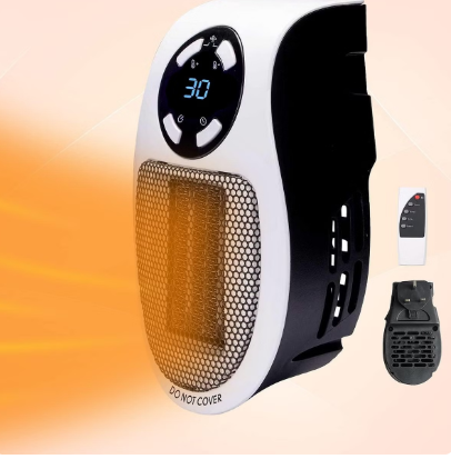 Chauffage électrique portable HeatWave + Télécommande gratuite