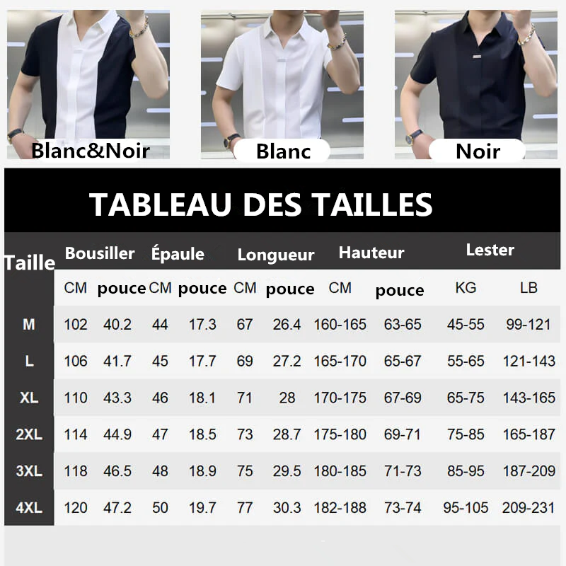 👔Chemise patchwork décontractée d'été pour hommes